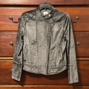 Velvet biker jacket